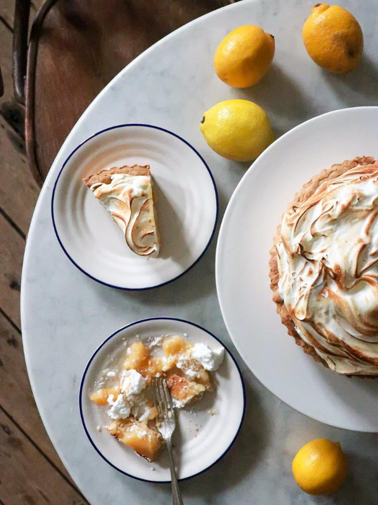 photo of slices of pie on dessert plates for Peppermint Tea and Pie group